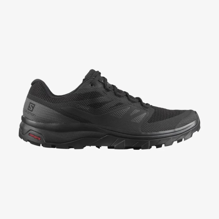 Tenis Senderismo Salomon Outline GTX Hombre Negros | MX IGPB148